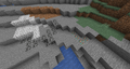 Coal and copper ores in a mountains biome.