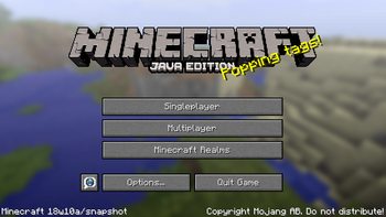 Java Edition 18w10a