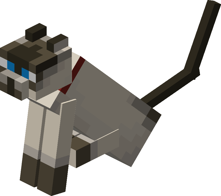 Arquivo:Sitting Tamed Siamese Cat with Red Collar.png - Minecraft Wiki Ofic...
