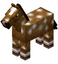 Creamy Horse with White Spots