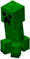 A creeper as it appears in Minecraft Dungeons.