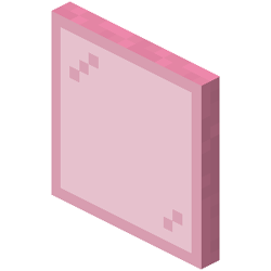 Pink Stained Glass Pane
