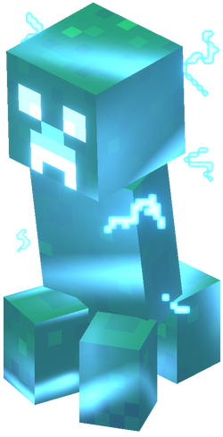 minecraft blue creeper texture