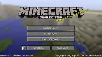 Java Edition 18w20c