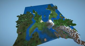 I really like this old minecraft pocket edition terrain generation