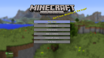 Xbox 360 Edition TU27 - Minecraft Wiki