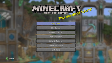 Minecraft Xbox 360 Edition (2013), in Portuguese, completely in