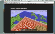 A brick pyramid as seen from the minecraft webpage.