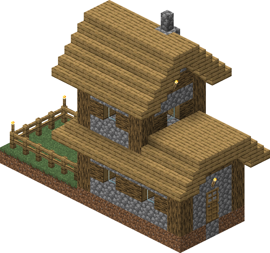 minecraft village building butcher