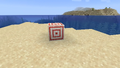 The target block shown at MINECON Live 2019.