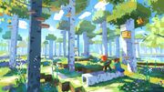 Birch forest concept art