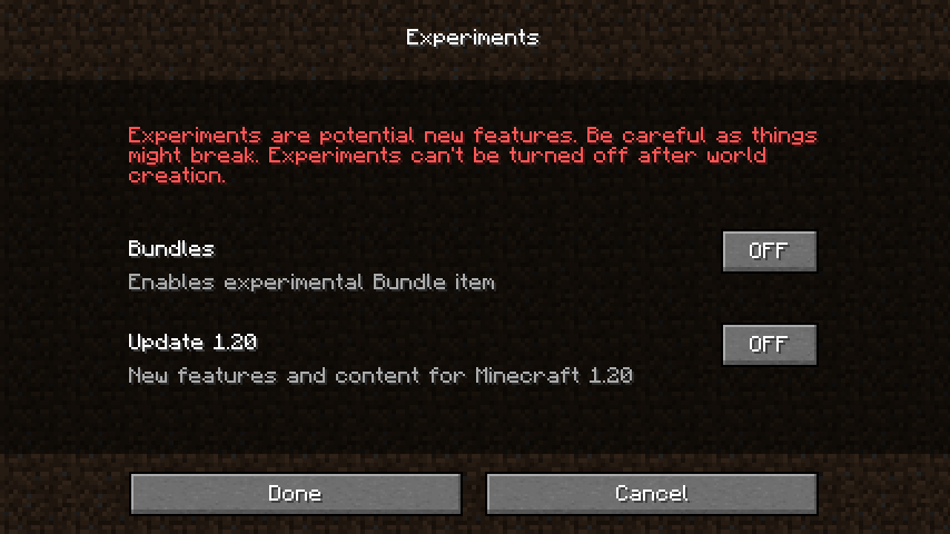 Minecraft Preview 1.19.50.20 improves vanilla parity and Spectator Mode