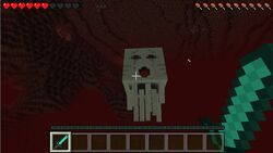 A ghast in Pocket Edition.