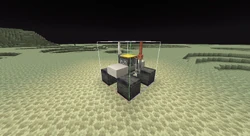 The lunar base in a structure block.