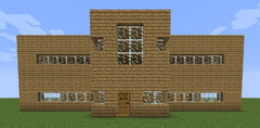 A large Minecraft house.