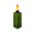 Green Candle (lit) JE1