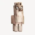 A llama as depicted in Minecraft Legends.