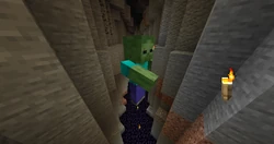 A giant in a cave.