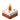 Orange Candle Cake (lit) JE2