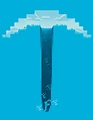 Official T-shirt artwork of a pickaxe made by JINX.