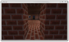 An image released by Mojang testing visibility of tripwires from a distance at night.