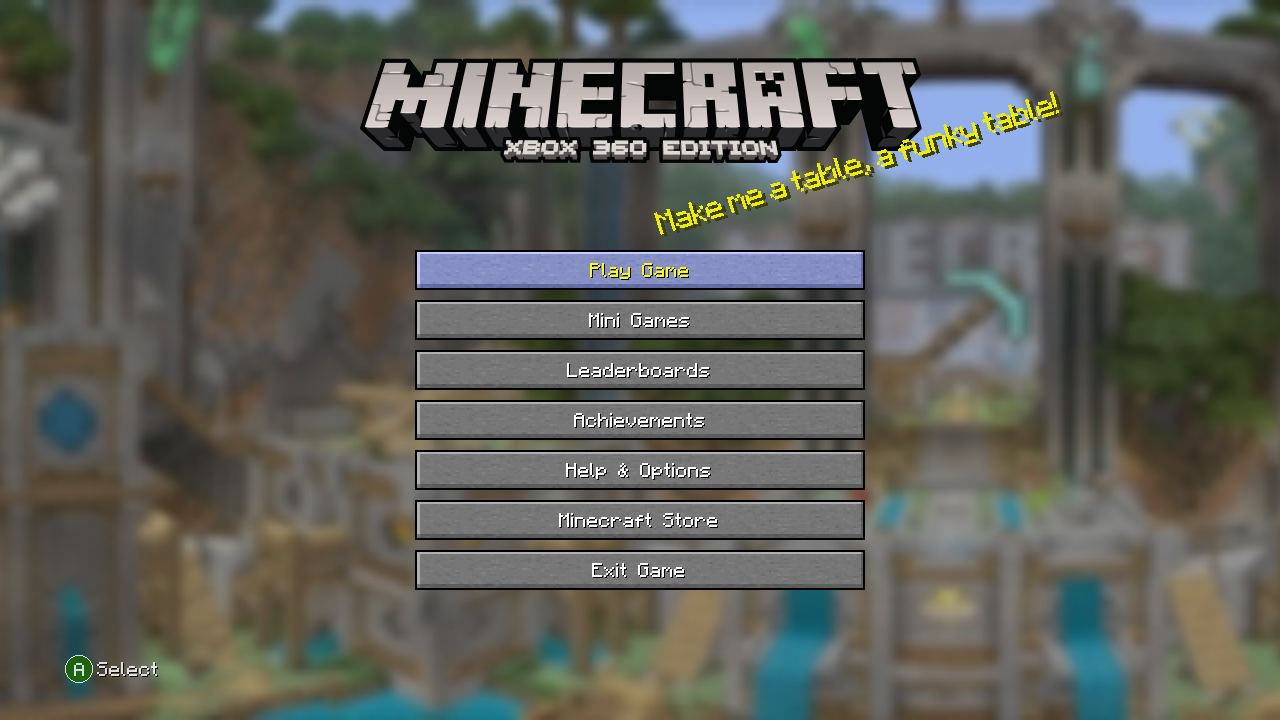 xbox 360 minecraft update