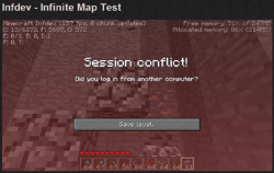 Screenshot of the bug on minecraft.net.
