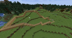 An example of how to use the tracks as a rollercoaster.