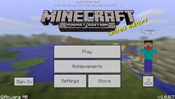 Pocket Edition 1.0.0.7