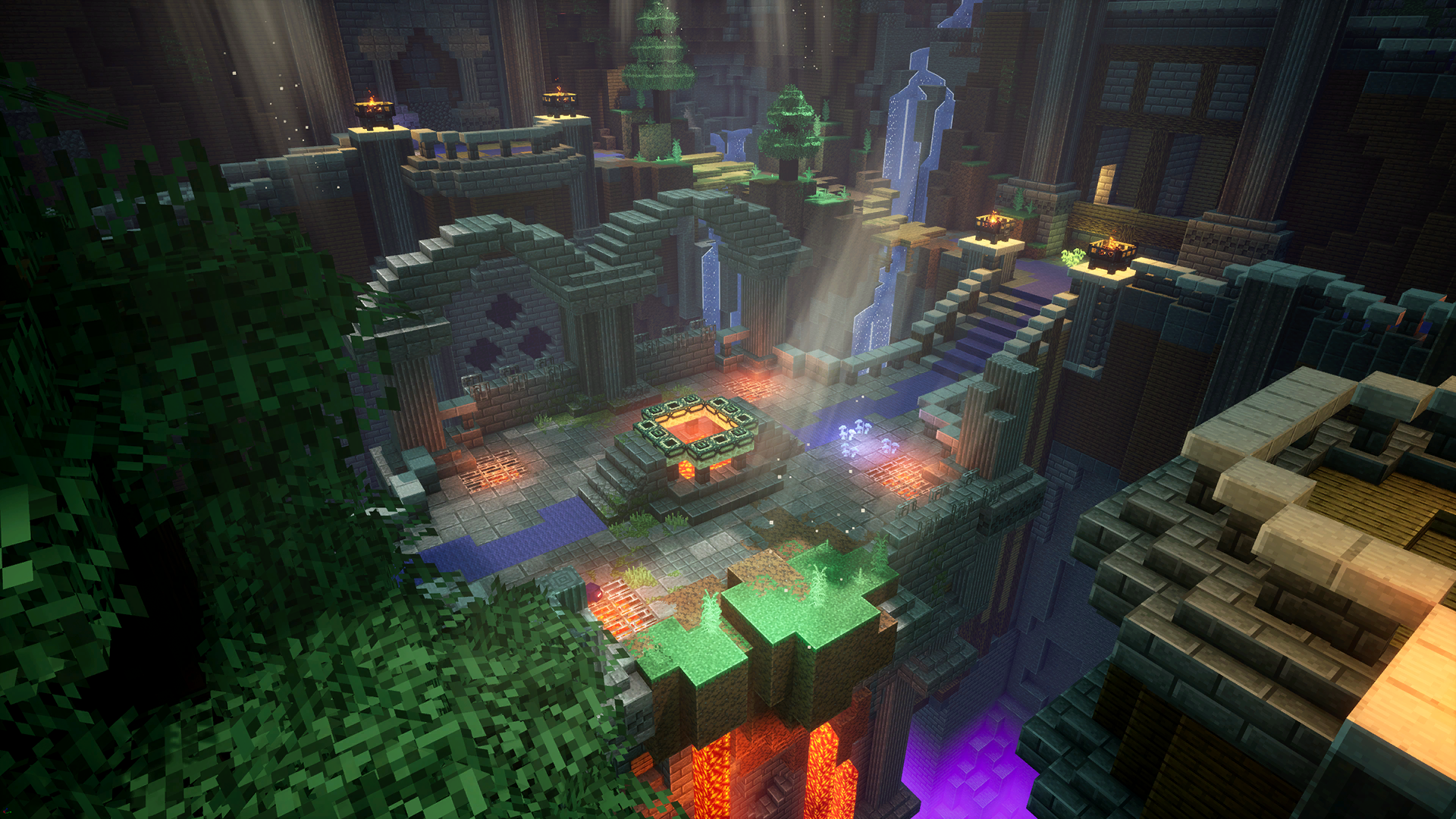 LEGO Minecraft build takes on an otherworldly End City