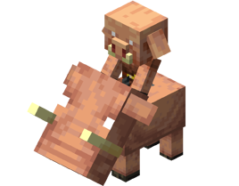 Baby Piglin Riding a Baby Hoglin