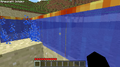 A screenshot showing the water texture bug.