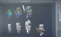 A screenshot of the developer video shows zombies and skeleton early concept.