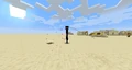 Boias podem ser conectadas a mobs, como este enderman.