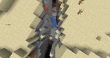 Two ravines joined together underground.