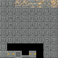 The texture of the gate of the ancient mobs in the ancient hunt, the battle start in the Desert Temple scene.