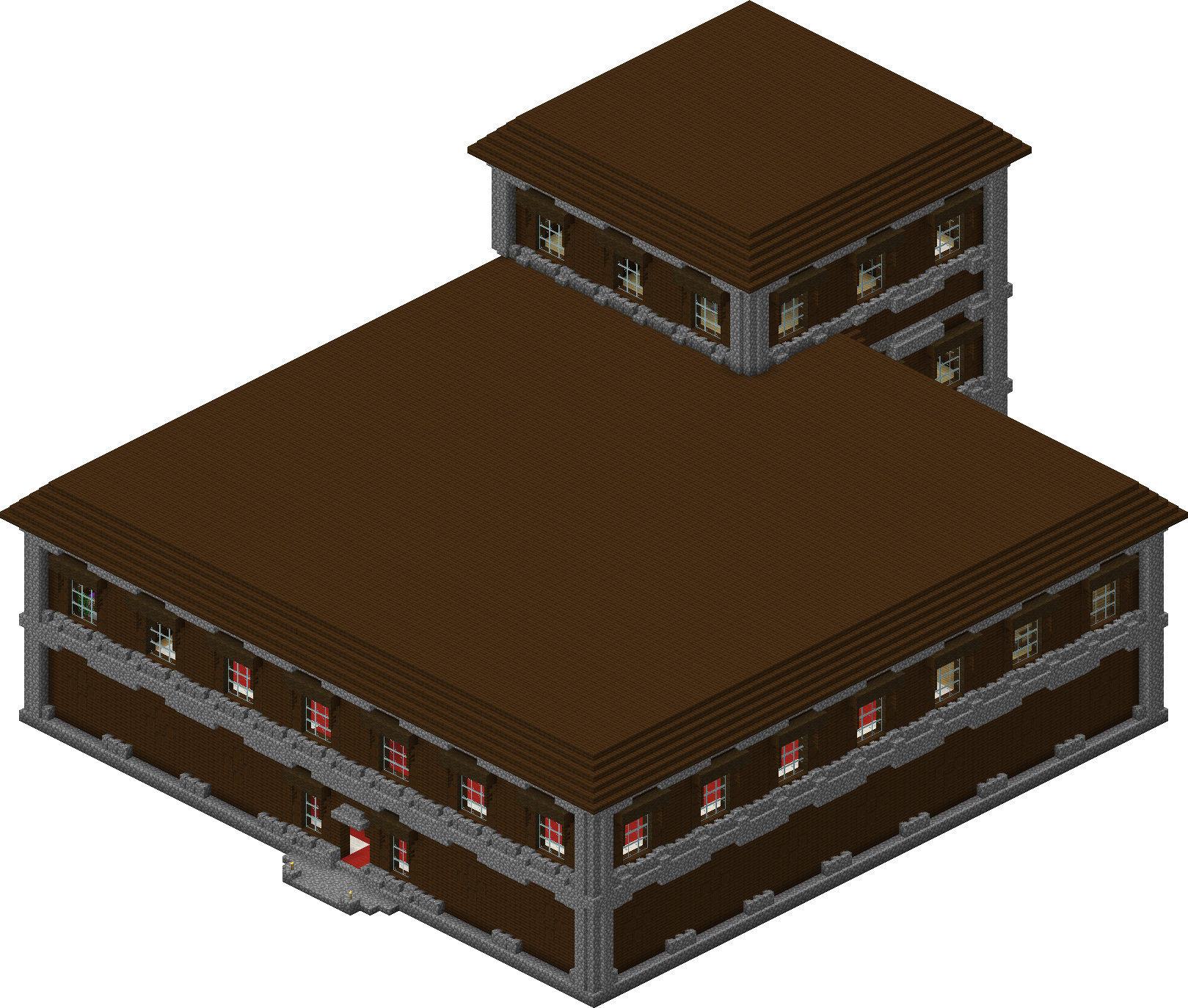 Big wooden house Minecraft Map