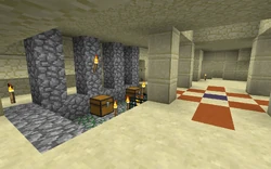 A monster room distorted by a desert temple.