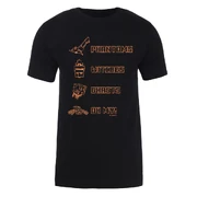 "Phantoms, Witches, and Ghasts, OH MY!" an official T-Shirt.