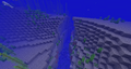 A ravine that generated underwater.