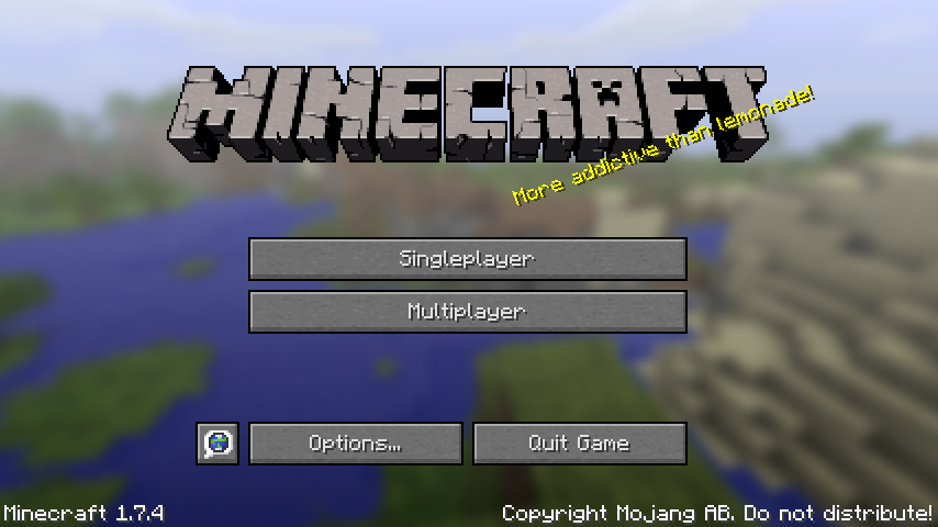 Minecraft full free download 1.7.4