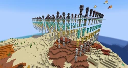 A large amount of armor trims.