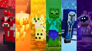 mobs minecraft dungeons - Pesquisa Google  Minecraft mobs mod, Minecraft  art, Minecraft