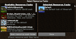 Resource packs being ordered.