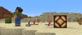 Sunny using a very long strip of redstone dust.