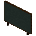 Board-shaped chalkboard.