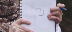 A llama drawing by Agnes Larsson.