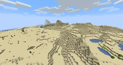 An example of a desert hills biome.