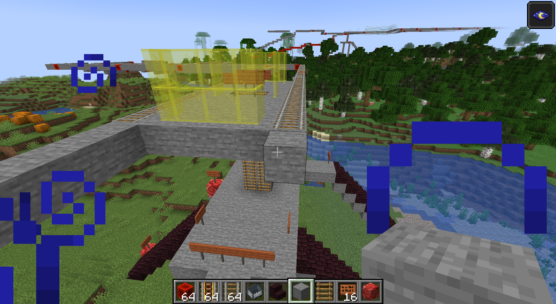 minecraft railway station layout