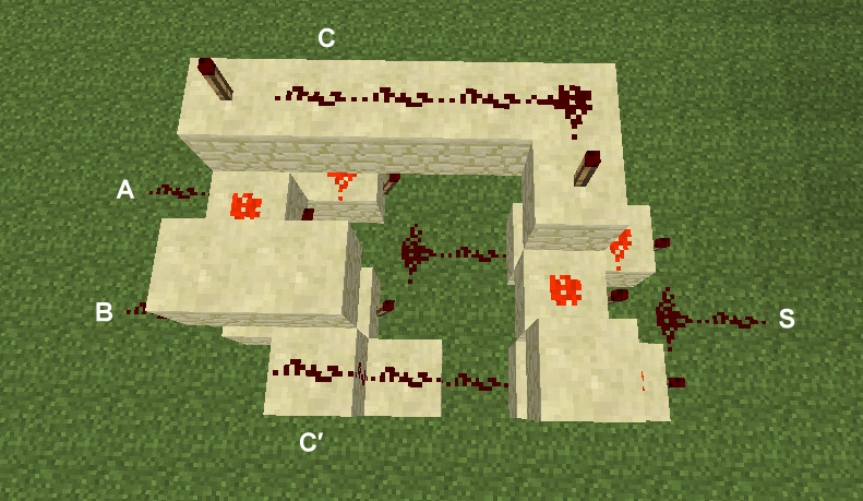 My First Redstone Calculator : r/Minecraft